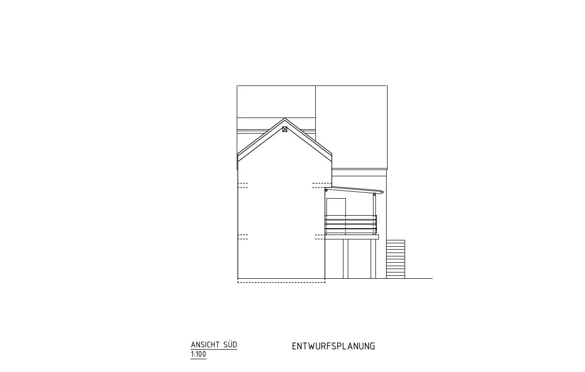 Seitenansicht Süd